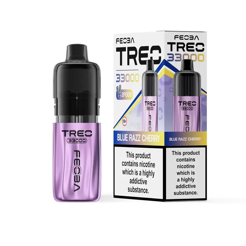 Feoba Treo 33K Prefilled Pod Vape Kit - Red Berry Lime - Image 2