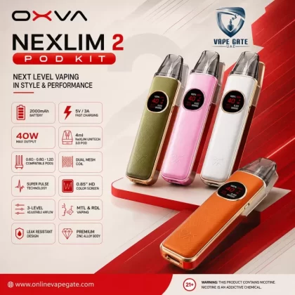 OXVA Nexlim 2 Pod Kit - Green Leather, Black Leather