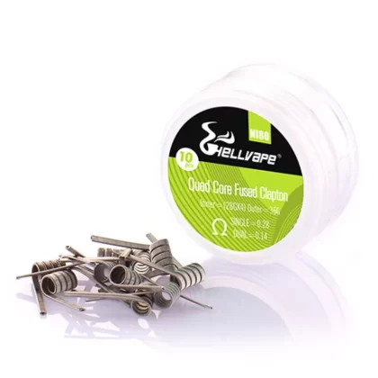 Hellvape Ni80 Quad Core Fused Clapton Prebuilt Wire 28Ga*4+36Ga