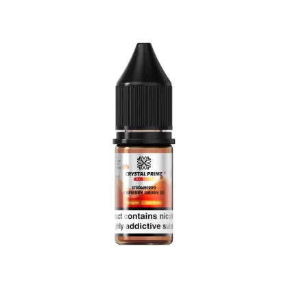 Crystal Prime Strawberry Raspberry Cherry Ice Nic Salt Vape Juice - 10 Pack - 10mg