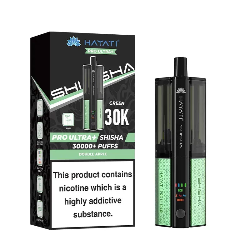 Hayati Pro Ultra Plus Shisha 30K Pod Kit - Lemon & Lime / Lemon Mint - Image 3