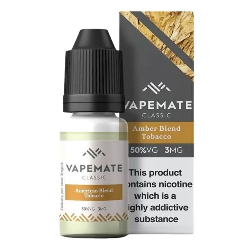 Amber Blend Tobacco E-Liquid by Vapemate (10ml) - Vapekit Co