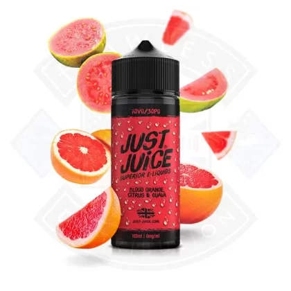 Just Juice Iconic – Blood Orange Citrus and Guava 100ml 0mg Shortfill e-liquid