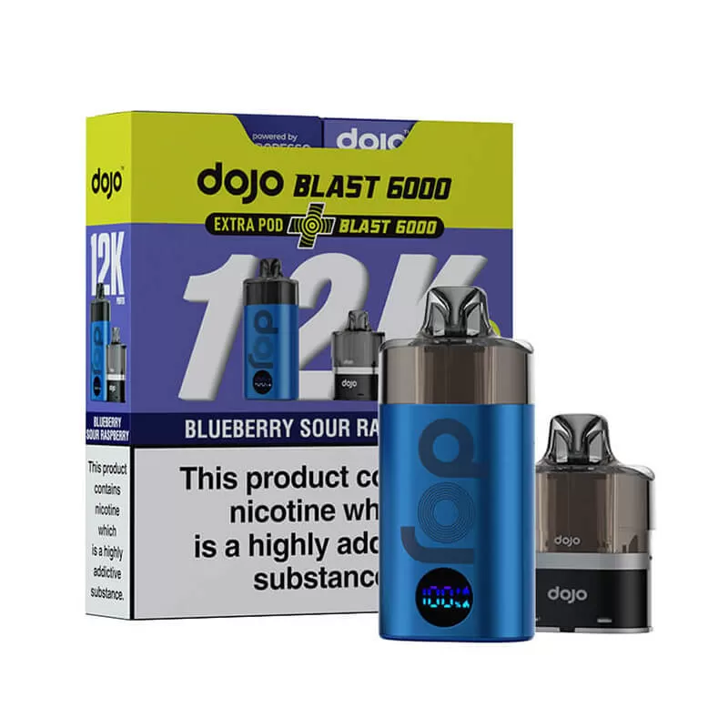 Vaporesso DOJO Blast 12K Prefilled Kit Bundle - Blue Razz Lemonade - Image 3