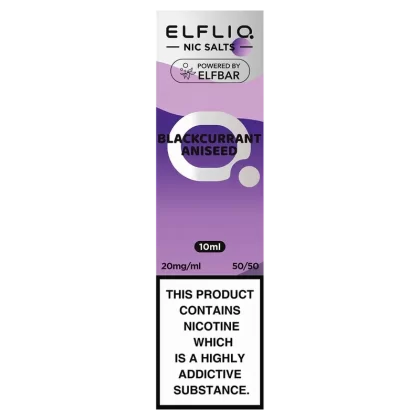 ELFBAR ElfLiq Nic Salts – Blackcurrant Aniseed – 10ml
