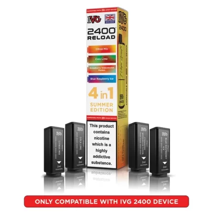 IVG 2400 Reload 4 in 1 Prefilled Pods Summer Edition - Strength#20mg