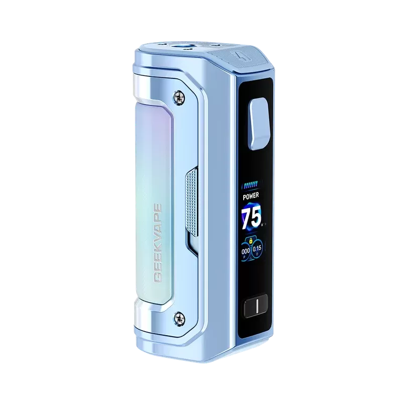 Geekvape Aegis Mini 5 Box Mod 75W - Aqua Blue, Black; USA Vape