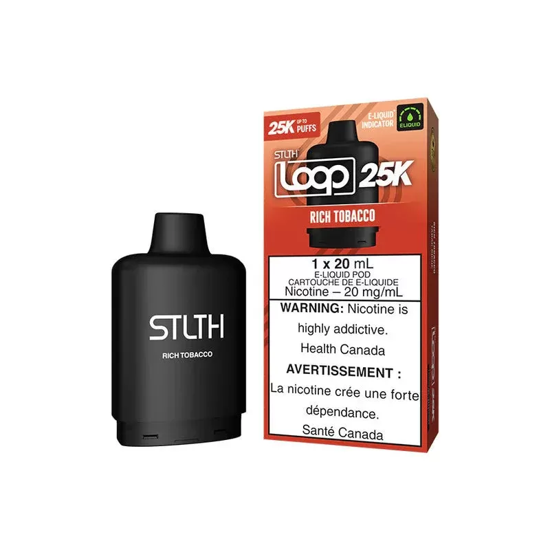 STLTH LOOP 25K POD PACK – RICH TOBACCO