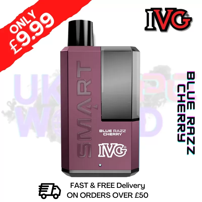 Blue Razz Cherry IVG 5500 Smart Disposable Kit – ONLY £9.99