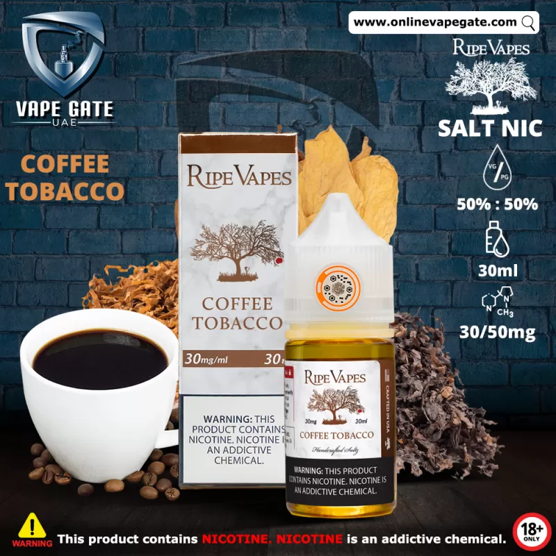 Coffee Tobacco 30ml SaltNic by Ripe Vape