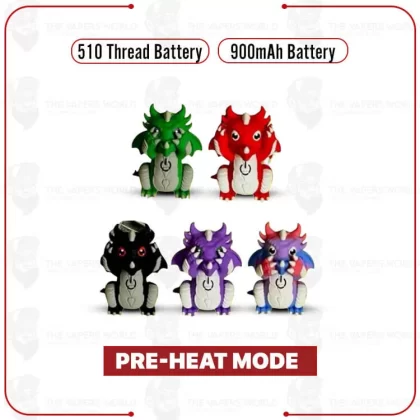 Iconic Dragon 510 Cart Battery - Green, Purple (363E8B)
