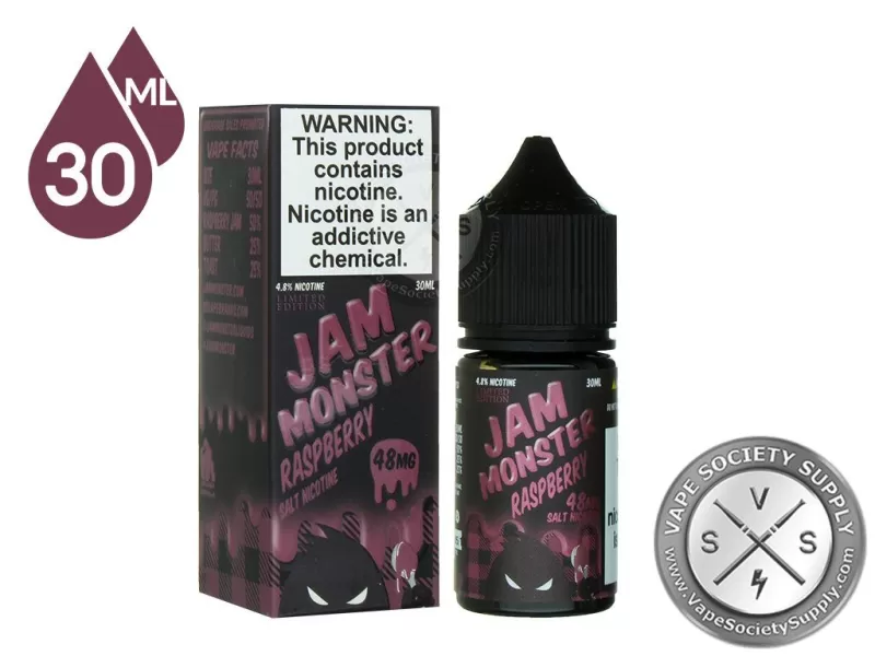 Raspberry Jam Monster Salt 30ml - Vape Product, Vape Product - Image 2
