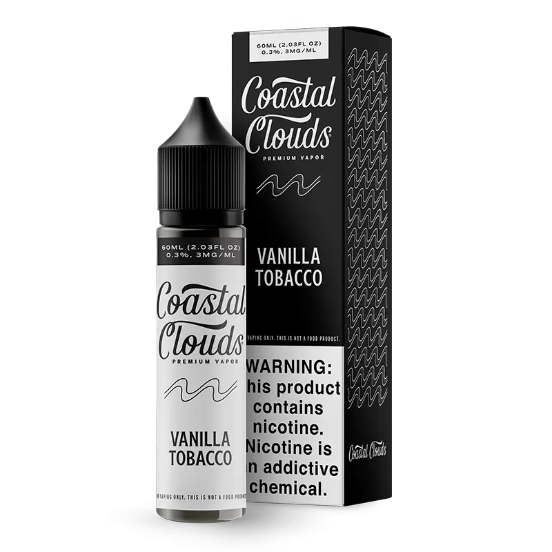 Coastal Clouds - Vanilla Tobacco - 60ML E-Liquid - 6MG