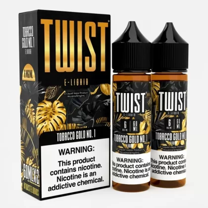 Twist E-Liquids Tobacco Gold No. 1 70% VG Vape Juice - 120mL (60mL 2-Pack); Vape Product, Vape Product (95A7B4)