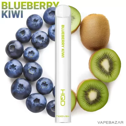 HQD Hoova + Einweg E-Zigarette – Blueberry Kiwi - 20mg/ml / 2ml / Blaubeere, Kiwi