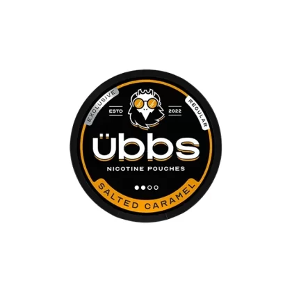 Übbs 6 mg gesalzene Karamell-Nikotinbeutel – 20 tabakfreie Beutel - Ejuicewarehouse