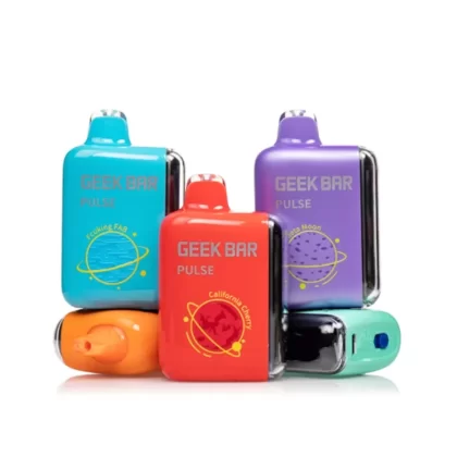 Geek Bar Pulse Disposable - Pulse#Watermelon Ice>Blue Razz Ice>Juicy Peach Ice>Sour Apple Ice>Tropical Rainbow Blast>Strawberry Mango>Miami Mint>California Cherry>Strawberry Banana>White Gum
