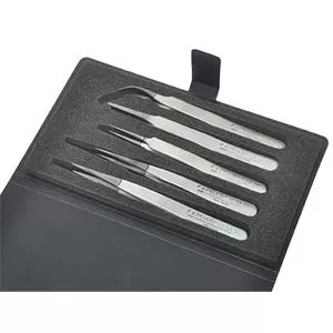 PELCO® Pro High Precision, DLC Coated Tweezer Set