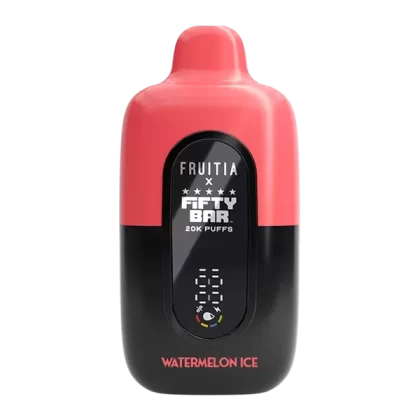 Watermelon Ice FRUITIA X Fifty Bar 20K - Customer Group#VAP~Nicotine#50mg~Size#Single>5 Pack