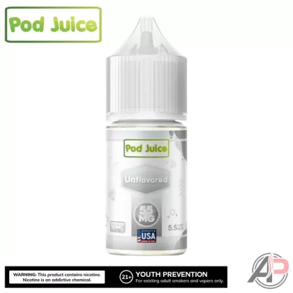 Pod Juice Unflavored Salt Nicotine 30mL - Salt Nicotine 20mg – 30mL, Salt Nicotine 35mg – 30mL