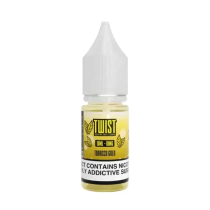 Twist Tobacco Gold Saltnic Vape Juice - 10 Pack - Strength 20mg