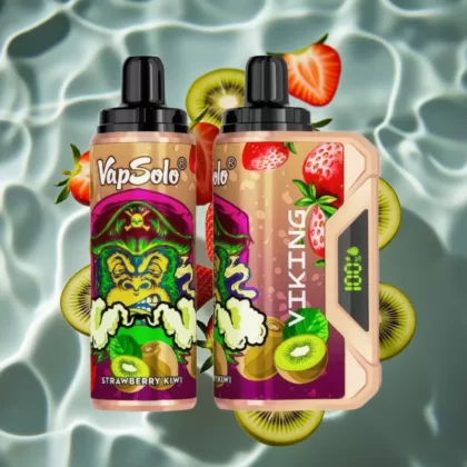 VapSolo VIKING 12000 Puffs Strawberry Kiwi Disposable Vape with LED Display & Type-C - Bangvapeaustralia