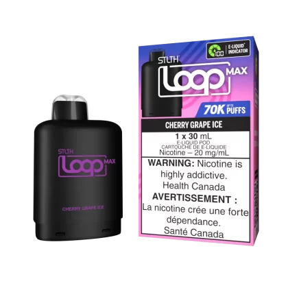 STLTH LOOP MAX POD PACK - Cherry Grape Ice - 20 mg/mL (wholeseller) (SK) - Excise FED