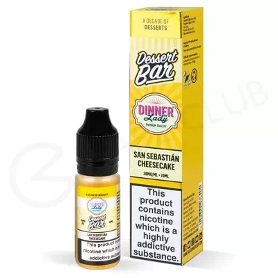 San Sebastian Cheesecake Nic Salt E-Liquid by Dinner Lady Dessert Bar Salts - Ecigpremium