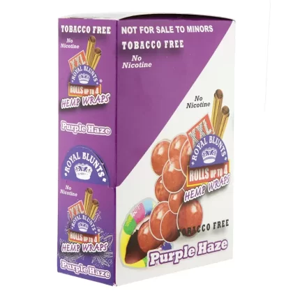 Royal Blunts® | XXL Hemp Wraps | Purple Haze – 25 Count - Vape Store
