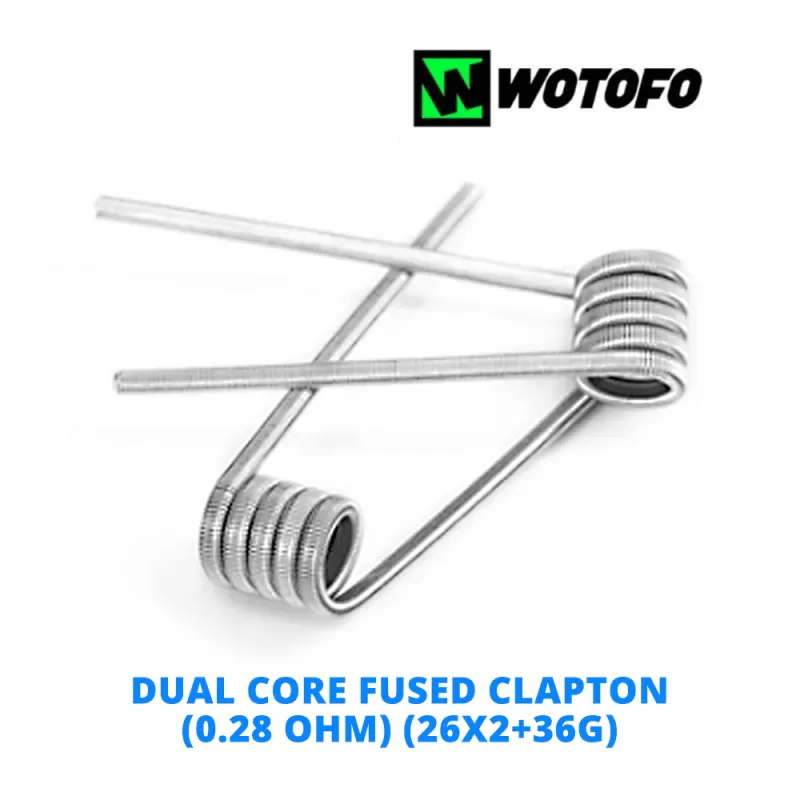 Wotofo Fused Clapton Prebuilt Wires - Pair of Dual Core Fused Clapton (0.38 ohm) (2x26+40) - Image 3