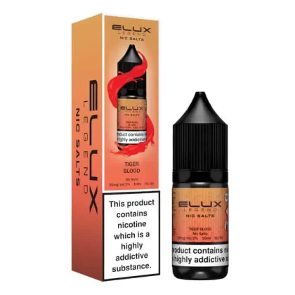 Tiger Blood Elux Nic Salts e Liquid 10ml – TPD - Vapestorm Co