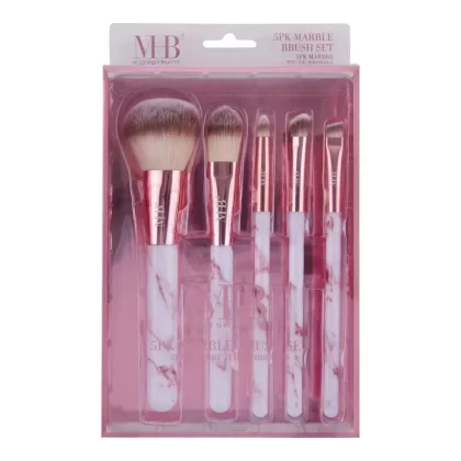 Must Have Beauty Marble Make-Up Brush Set, 5-Piece