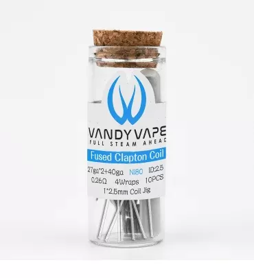 Buy Vandy Vape Fused Clapton Coil 27GA x 2 + 40GA, 0.26ohm (10 PCS) In Pakistan