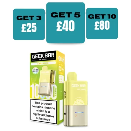 Geek Bar UP10,000 Prefilled Pod Kit - £8.99 or 3 for £25 - Kiwi Passion