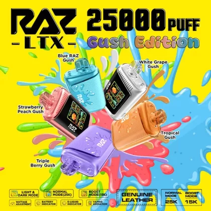 RAZ LTX 25K "Gush Edition" Puff Disposable Device – 25000 Puffs