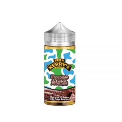 CHOCOLATE CRUNCH BROWNIE E-LIQUID BY KEN & KERRY’S 100ML 60VG