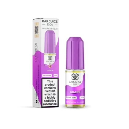 Bar Juice 5000 Salt Nicotine Grape 10mg & 20mg Salts - Vape Product, Vape Product