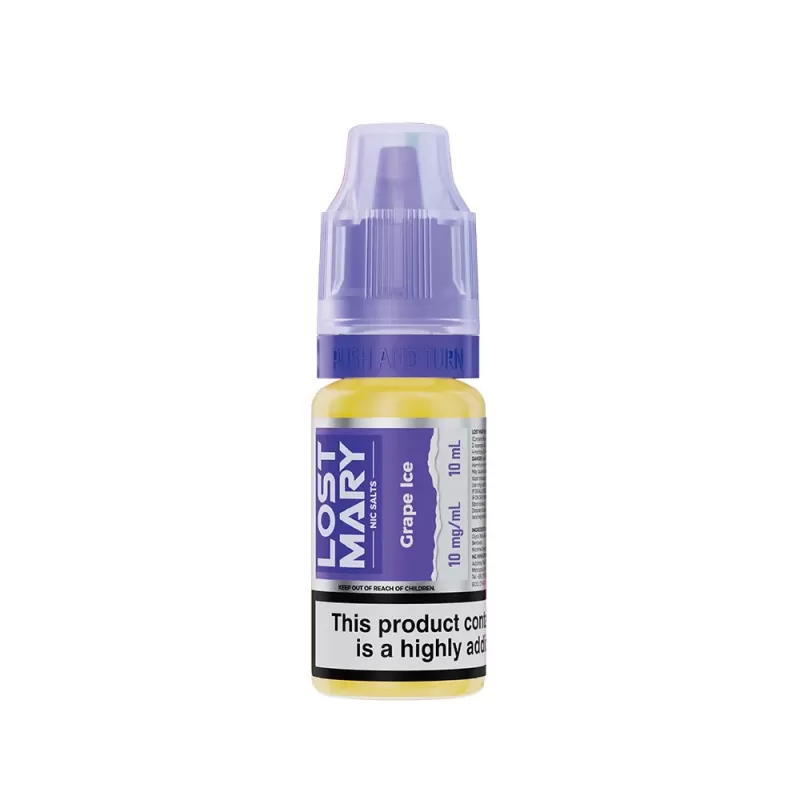 Lost Mary Grape Ice Nic Salt E-Liquid - 10mg