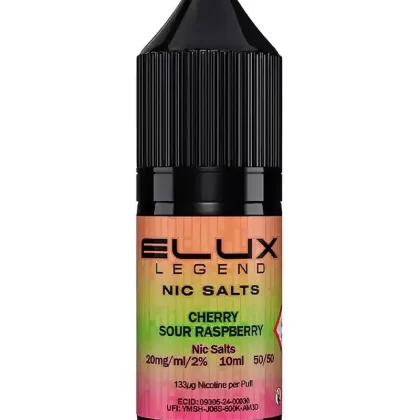 Elux Legend Cherry Sour Raspberry Nic Salt Vape Juice - 20mg