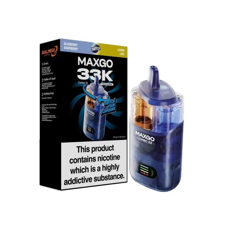 RELX MAXGO Combo 33K Pod Kit - Triple grape / Lemon lime grape - Image 2