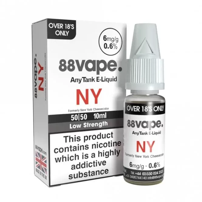 88vape NY (New Yorker) E Liquid – AnyTank Series (10ml)