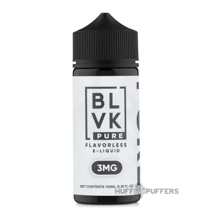 BLVK Pure – Flavorless 100mL - Nicotine Strength#0mg>3mg>6mg>12mg