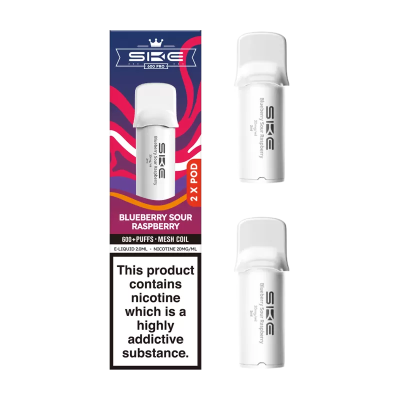 Blueberry Sour Raspberry SKE 600 Pro Pods - 20mg - Vape Product (008292)