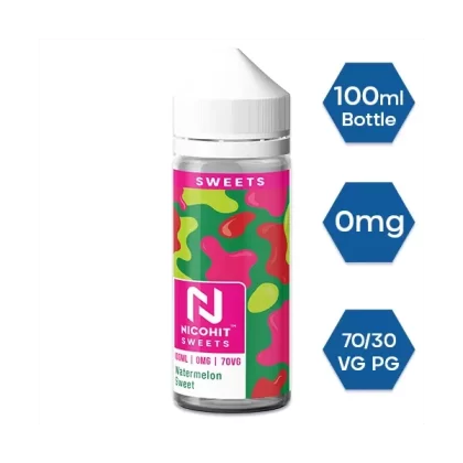 WATERMELON SWEET E LIQUID BY NICOHIT – SWEETS 100ML 70VG