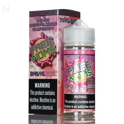 Freenoms E Liquid- Lychee Cherry Blossom Raspberry - 120mL - 3mg