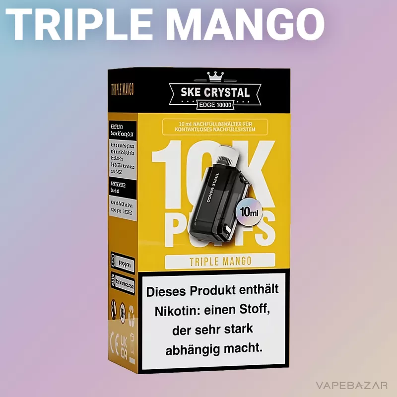SKE Crystal Edge 10k – Triple Mango - 20mg/ml - Image 2