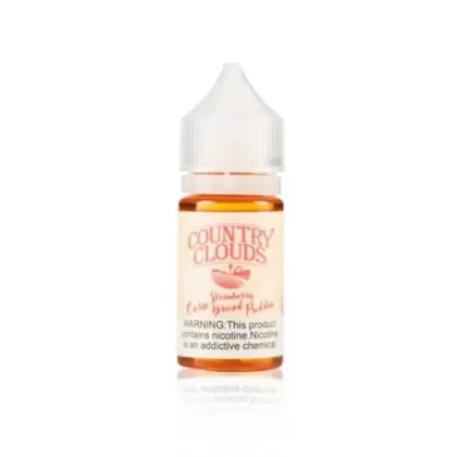 Country Clouds E-Liquid Strawberry Corn Bread Puddin’ Nic Salts 30mL