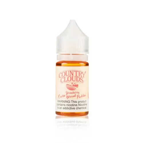 Country Clouds E-Liquid Strawberry Corn Bread Puddin’ Nic Salts 30mL