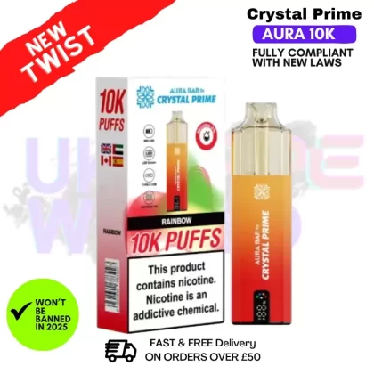 Rainbow Crystal Prime 10K Puff Pod Kit