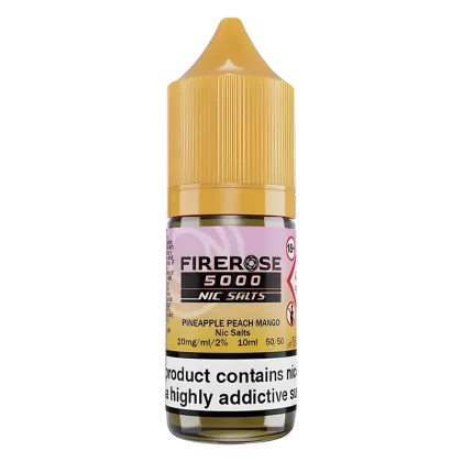 Pineapple Peach Mango Elux Firerose 5000 Nic Salt Vape Juice